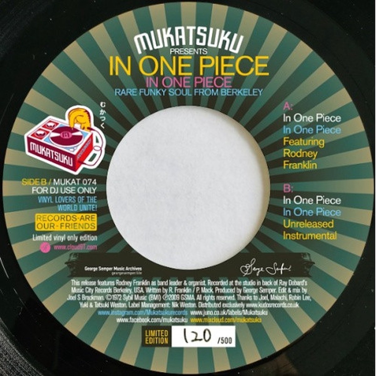 In One Piece – In One Piece – 7″ Vinyl