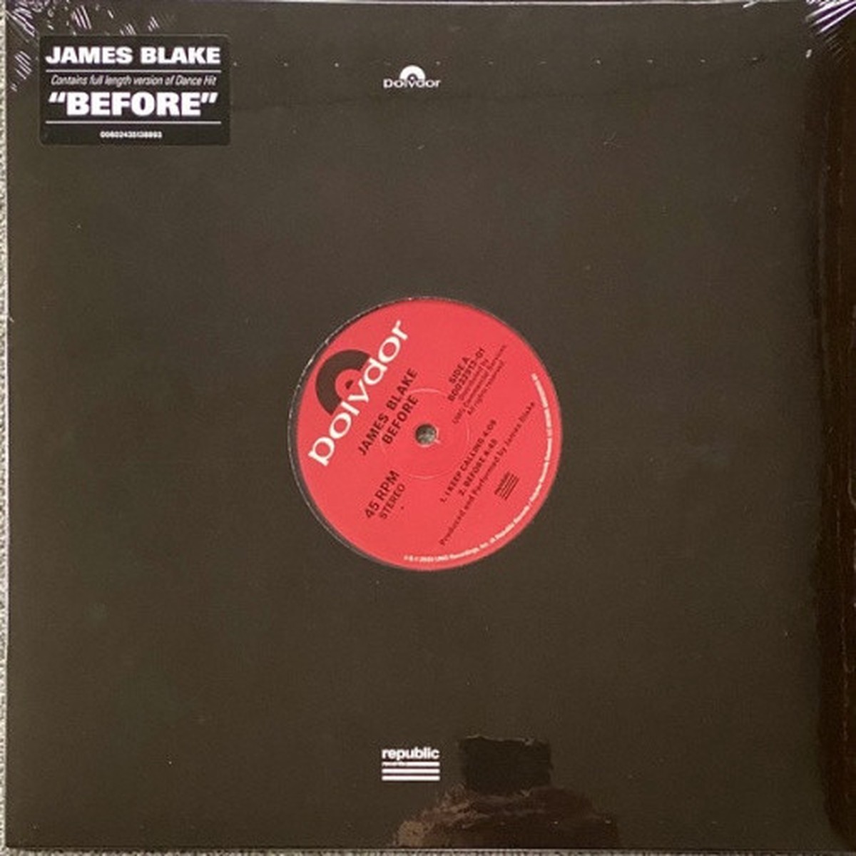 James Blake – Before – 12″ Vinyl