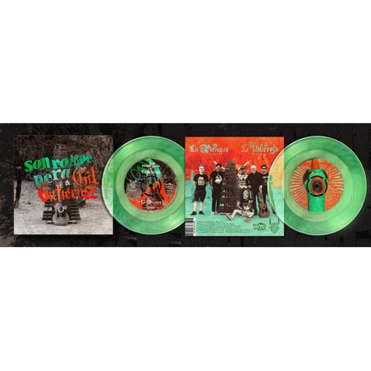 Son Rompe Pera & Gil Guitierrez – La Piragua / La Pelirroja – 7″ Colored Vinyl