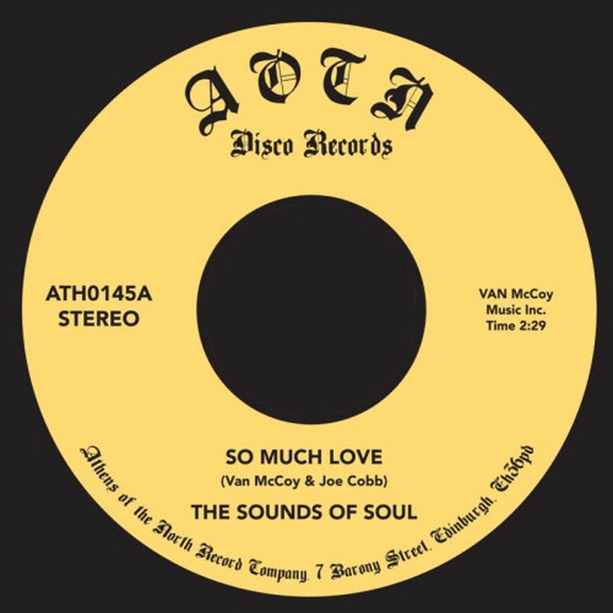 The Sounds Of Soul – So Much Love – 7″ Vinyl