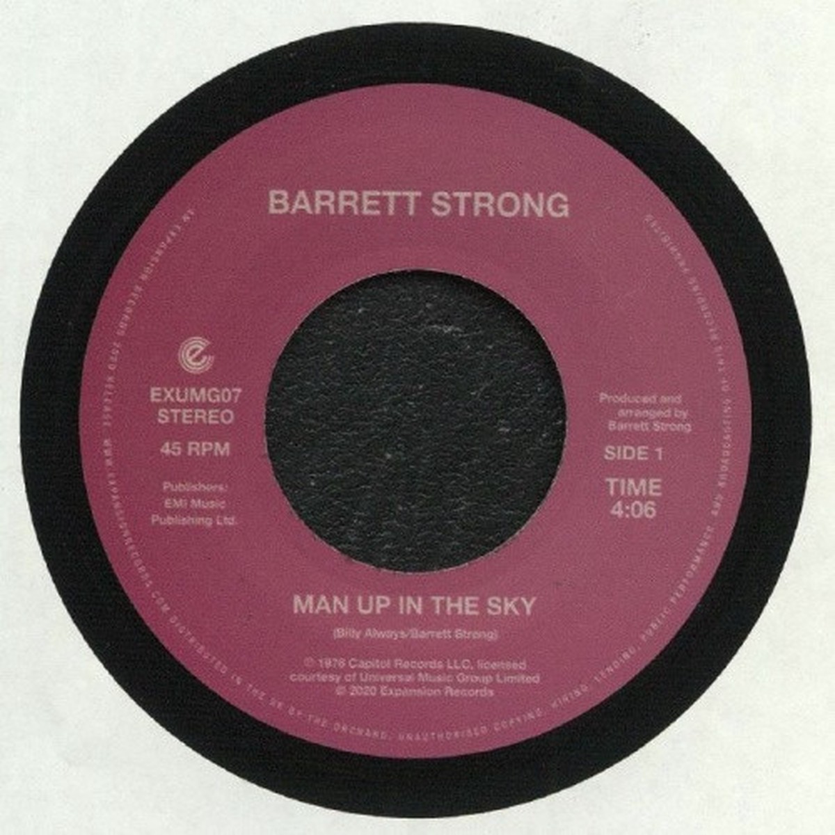 Barrett Strong – Man Up In The Sky – 7″ Vinyl
