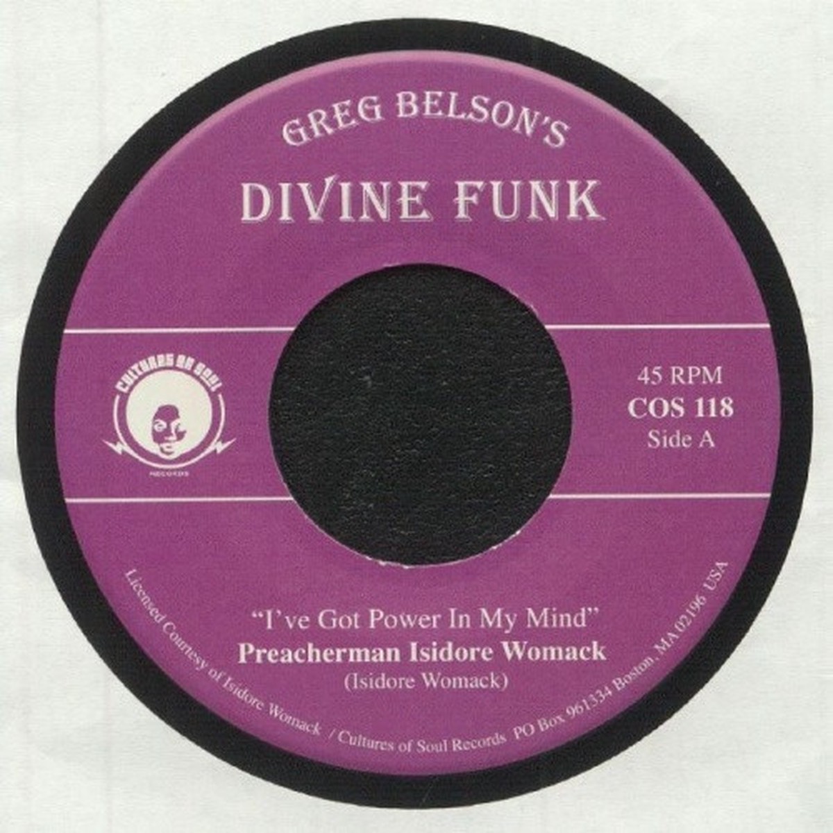 Preacherman Isidore Womack / Allen Gauff Jr – I’ve Got Power In My Mind / I Don’t Want To Be Alone – 7″ Vinyl
