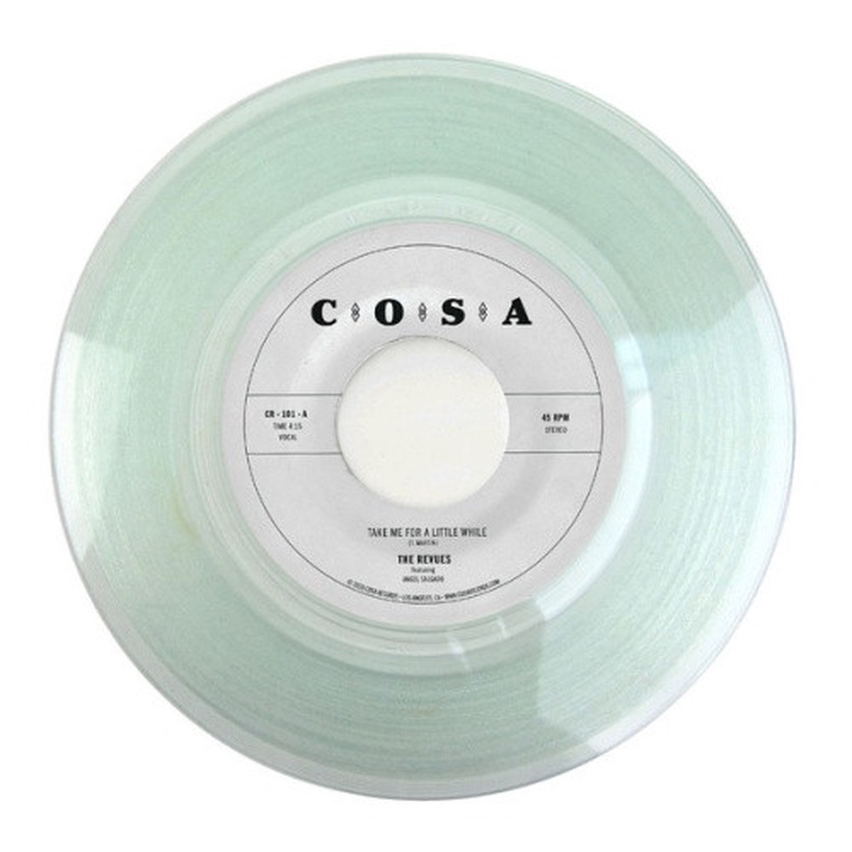 The Revues – Take Me For A Little While – 7″ Clear Vinyl
