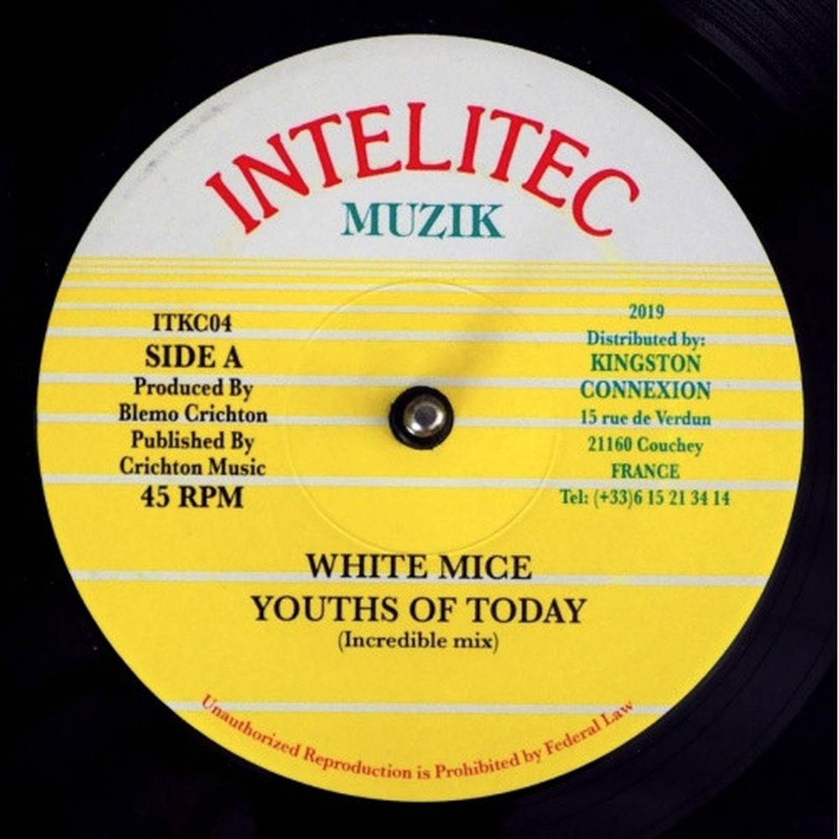 White Mice – Youths Of Today – 7″ Vinyl
