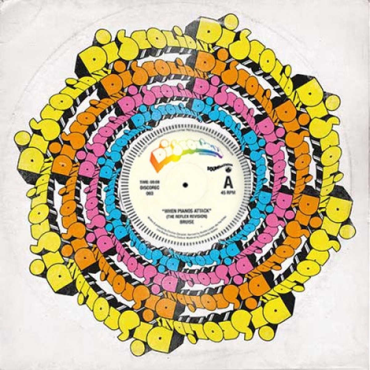 Bruise / Lou Hayter – When Pianos Attack / Time Out Of Mind (The Reflex Revisions) – 12″ Vinyl