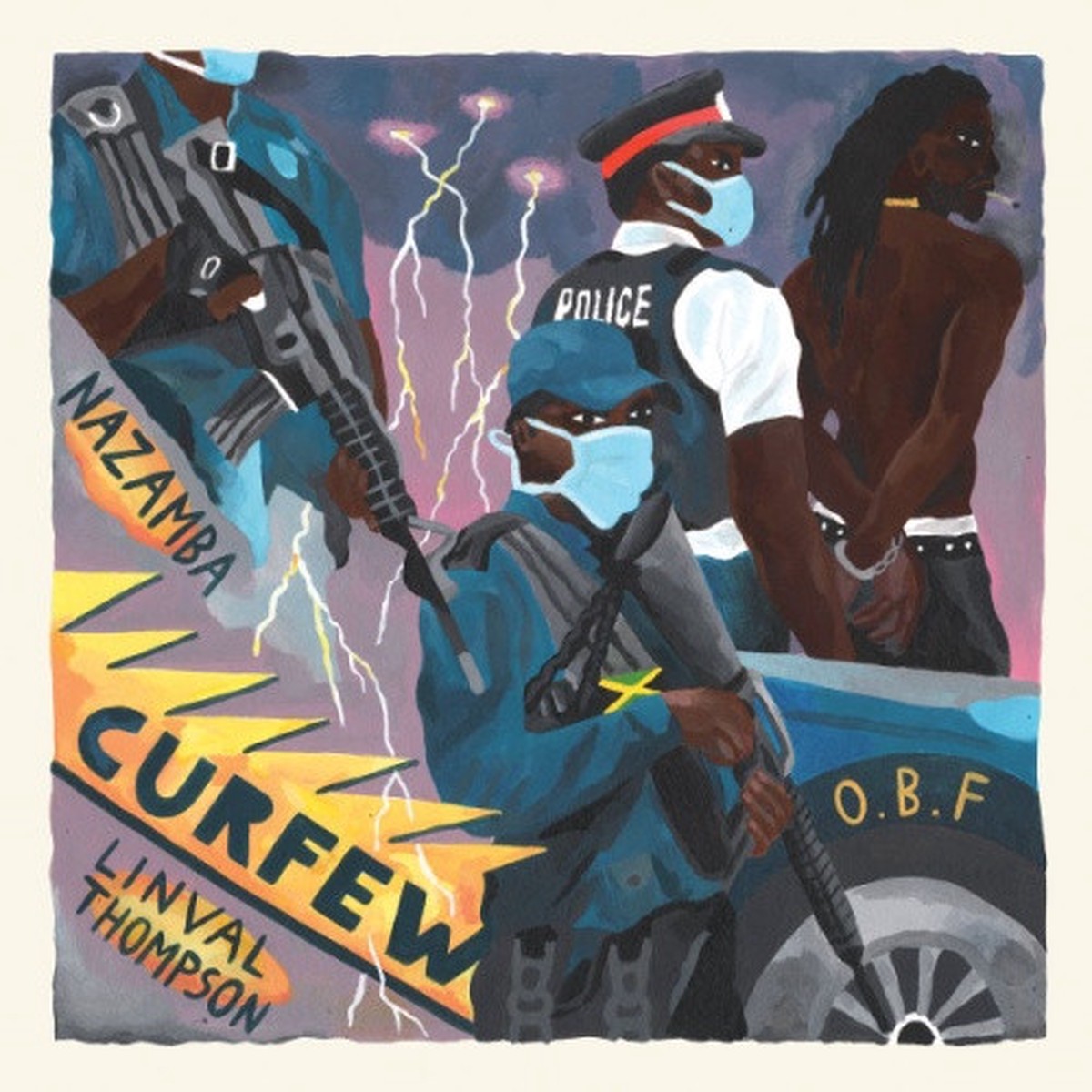 Nazamba / Lindval Thompson / O.B.F. – Curfew – 12″ Vinyl