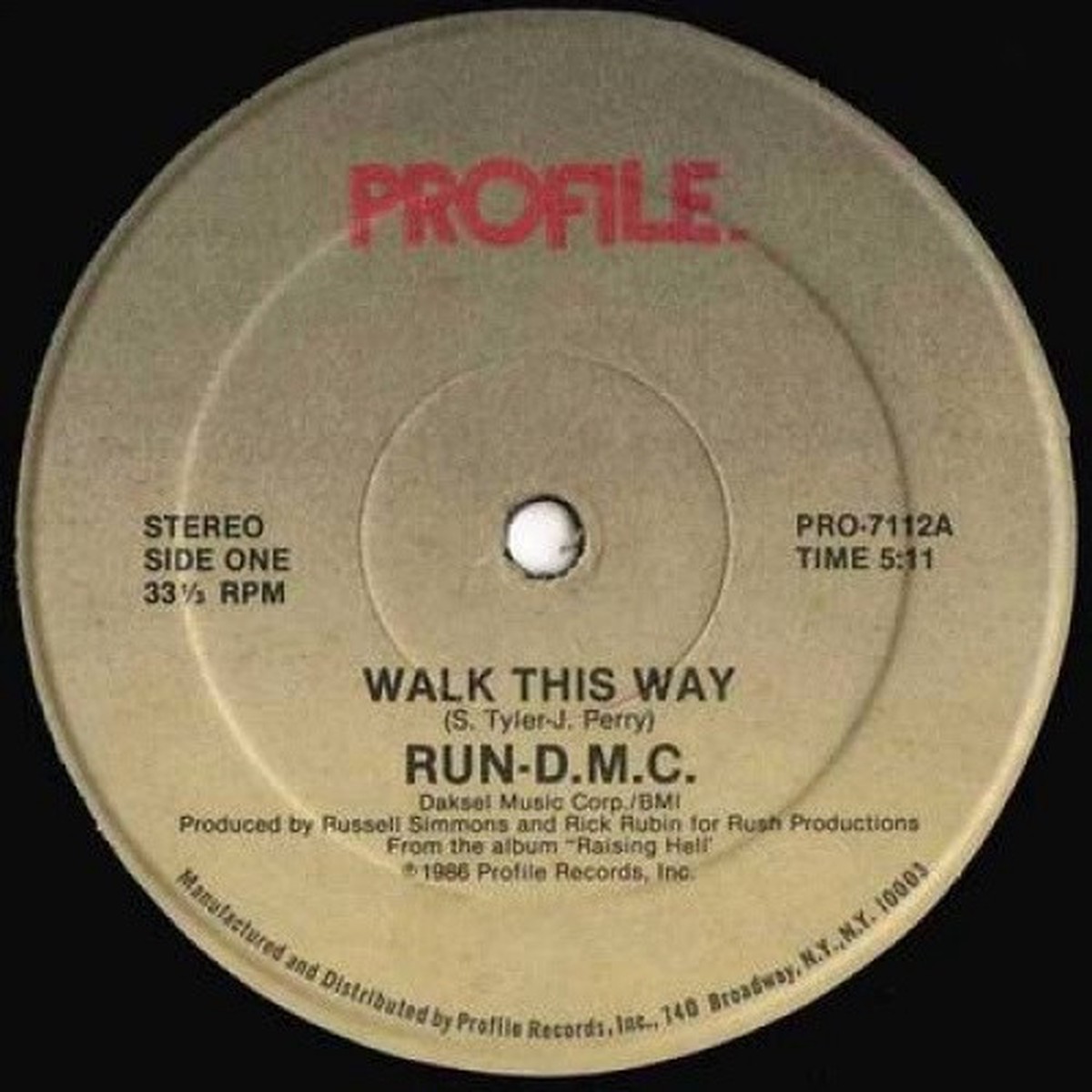 Run Dmc – Walk This Way – 12″ Vinyl