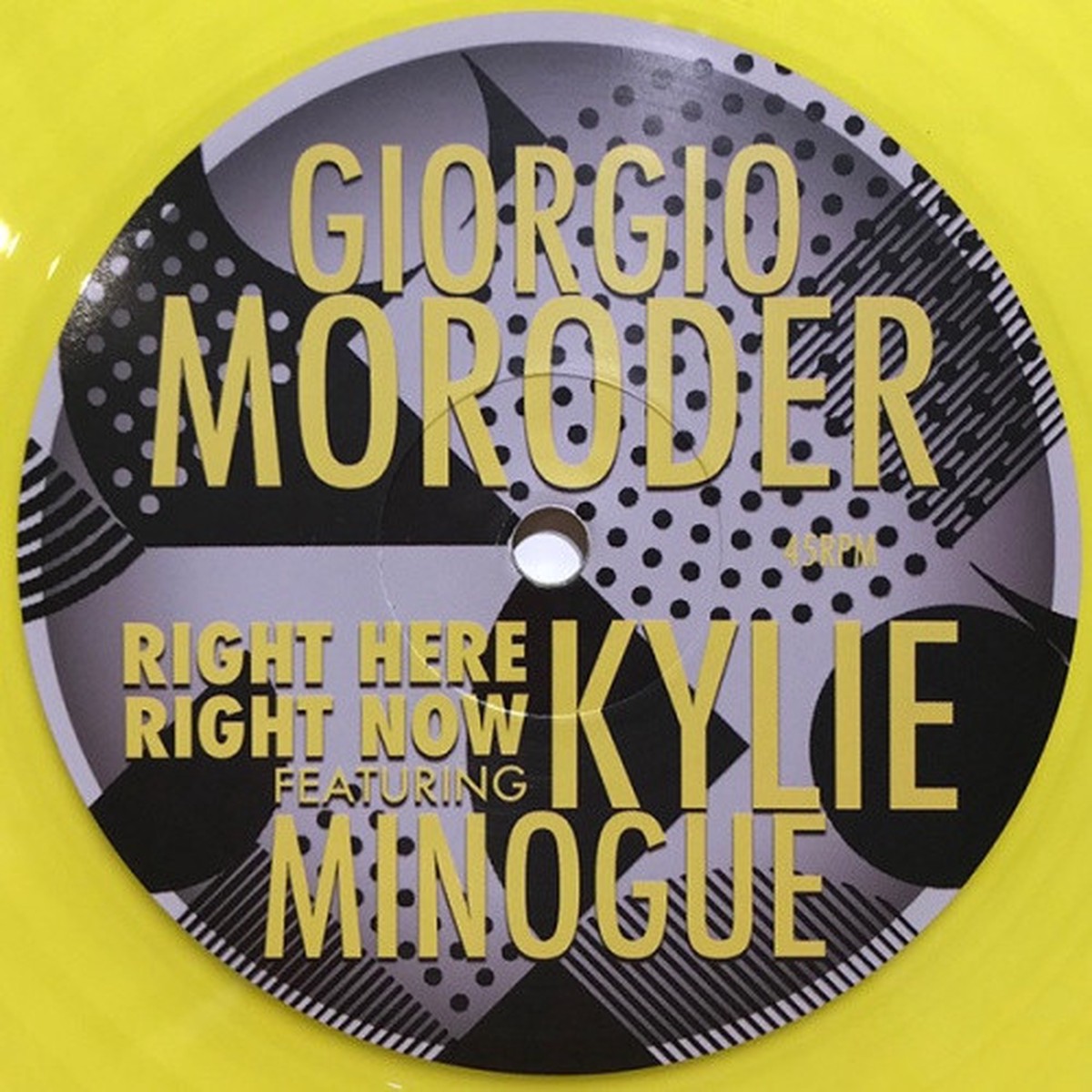 Giorgio Moroder & Kylie Minogue – Right Here, Right Now – 12″ Colored Vinyl