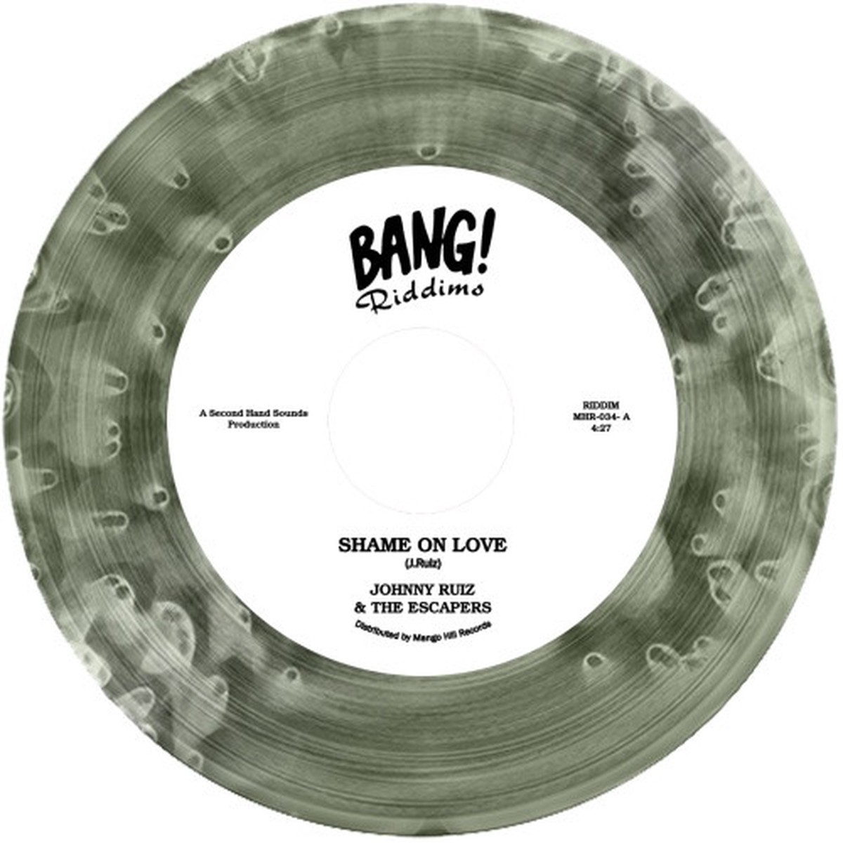 Johnny Ruiz & The Escapers – Shame On Love – 7″ Green Vinyl
