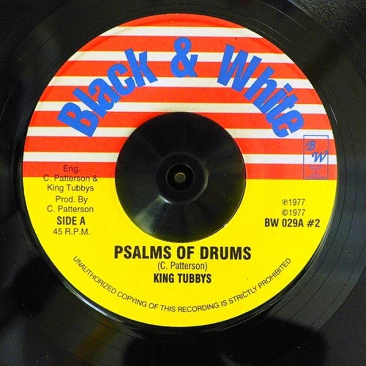 King Tubby – Psalm Of Drums / Disc Jockey Skank – 7″ Vinyl