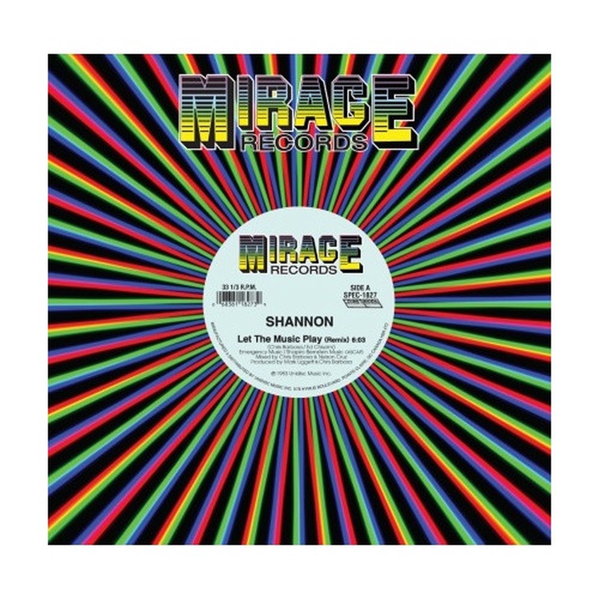 Shannon – Let The Music Play (Remix) – 12″ Colored Vinyl