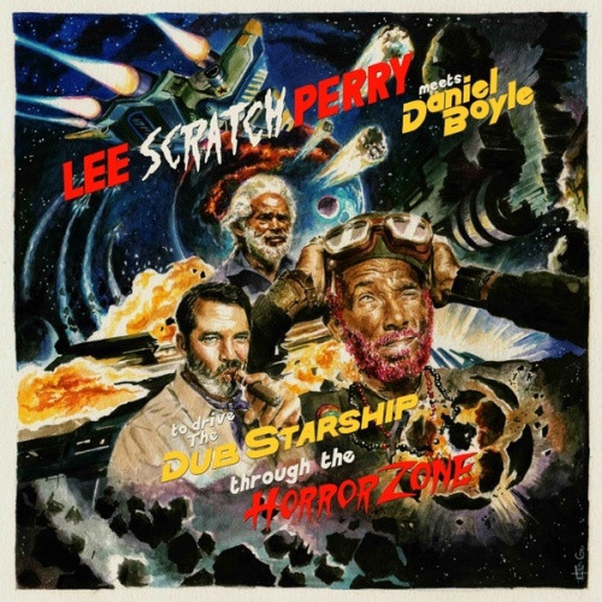 Lee Scratch Perry Meets Daniel Boyle – To Drive The Dub Starship Through The Horror Zone – LP Vinyl