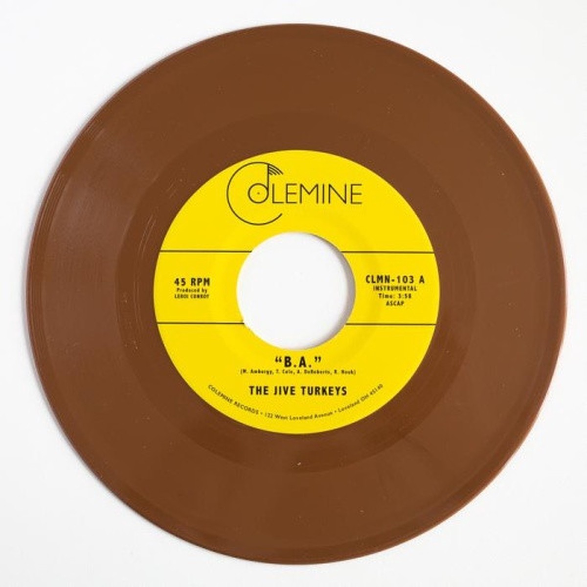 The Jive Turkeys – B.A. – 7″ Colored Vinyl