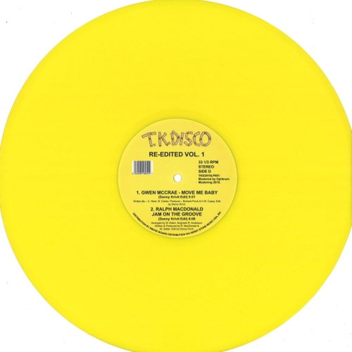Various Artists – T.K. Disco Re-Edited Vol. 1 – 2x LP Colored Vinyl