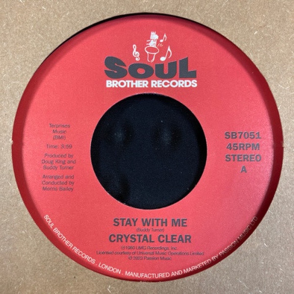 Crystal Clear – Stay With Me – 7″ Vinyl
