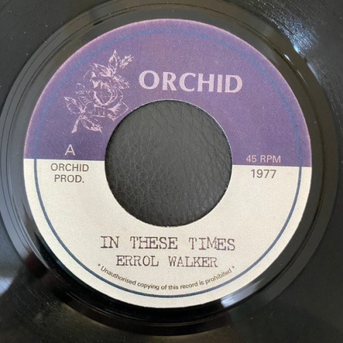 Errol Walker / The Upsetters – In These Times – 7″ Vinyl