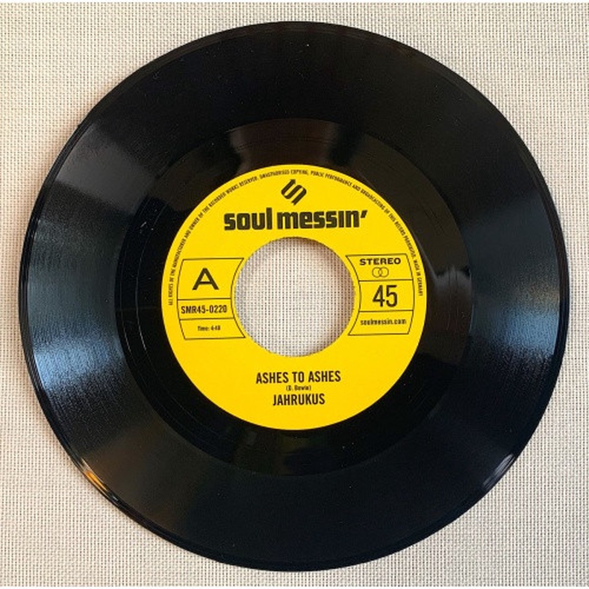 Jahrukus – Ashes To Ashes – 7″ Vinyl