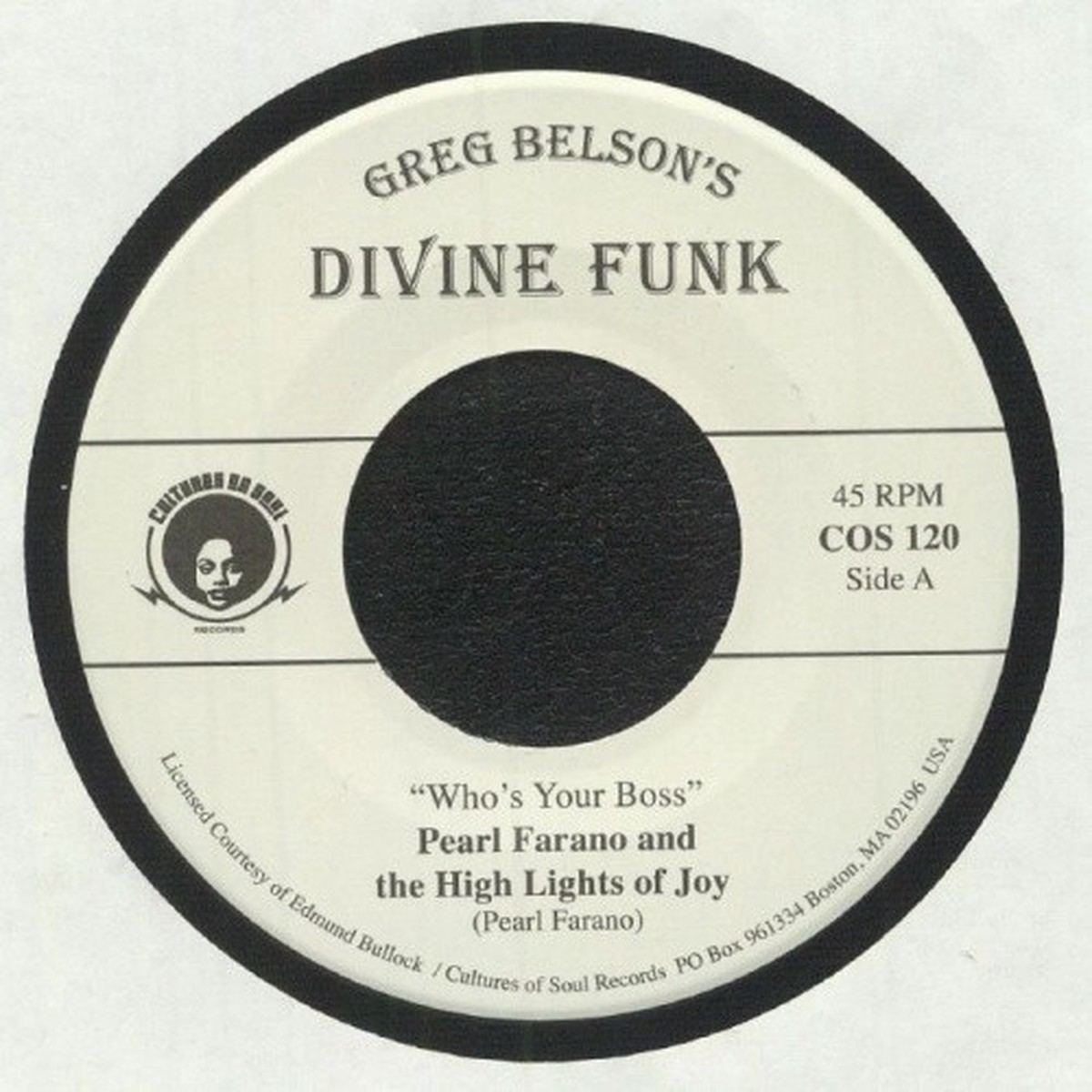 Pearl Farano & The High Lights Of Joy / Zella Jackson – Who’s The Boss / Days Are Just Like People – 7″ Vinyl