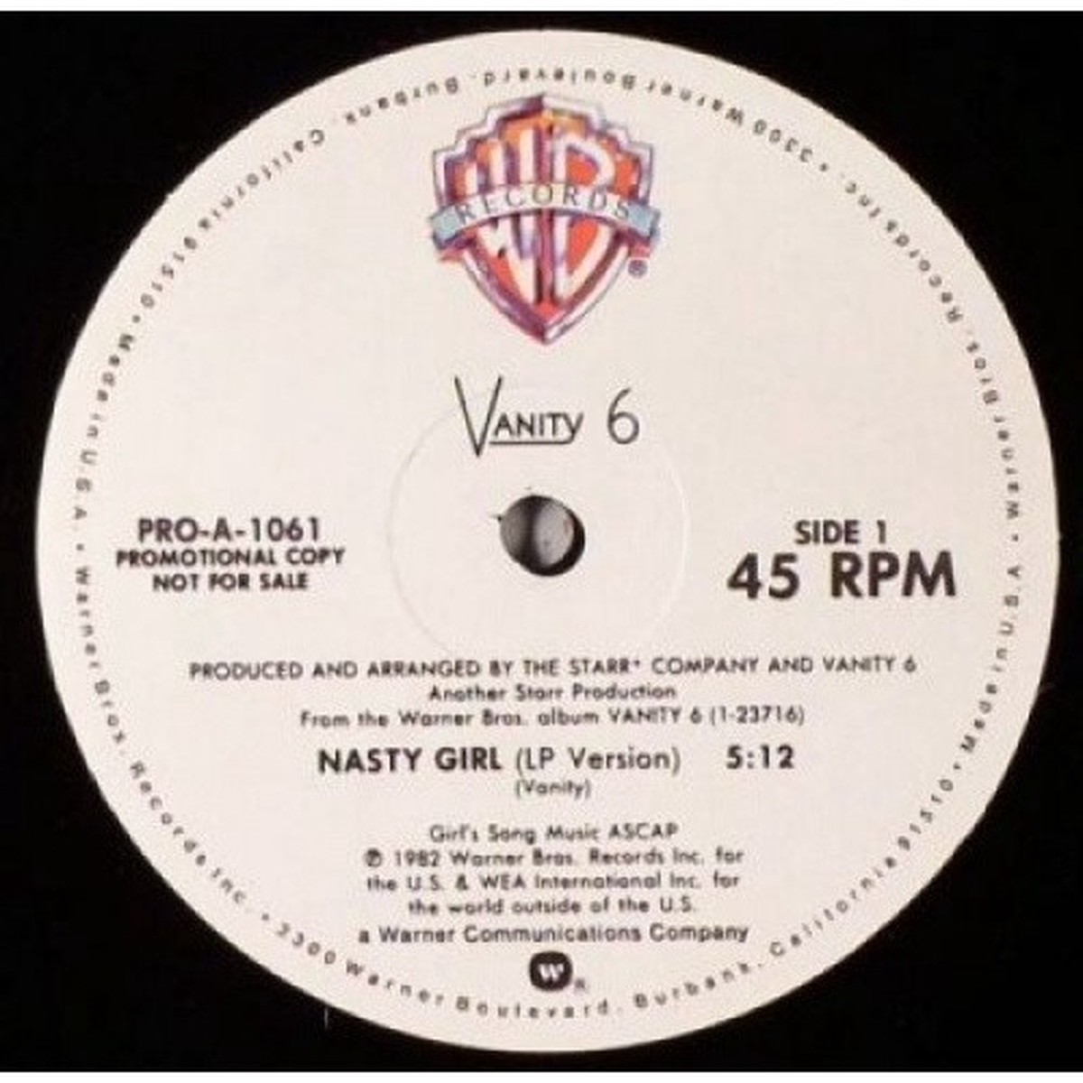 Vanity 6 – Nasty Girl – 12″ Vinyl