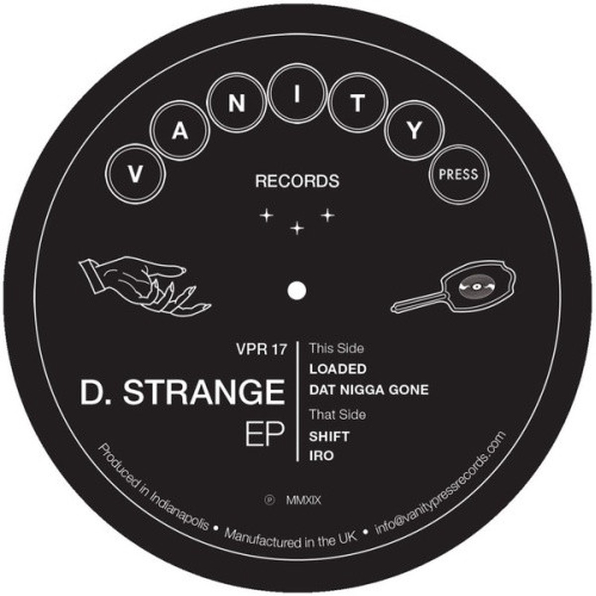 D. Strange – s/t Ep – 12″ Vinyl