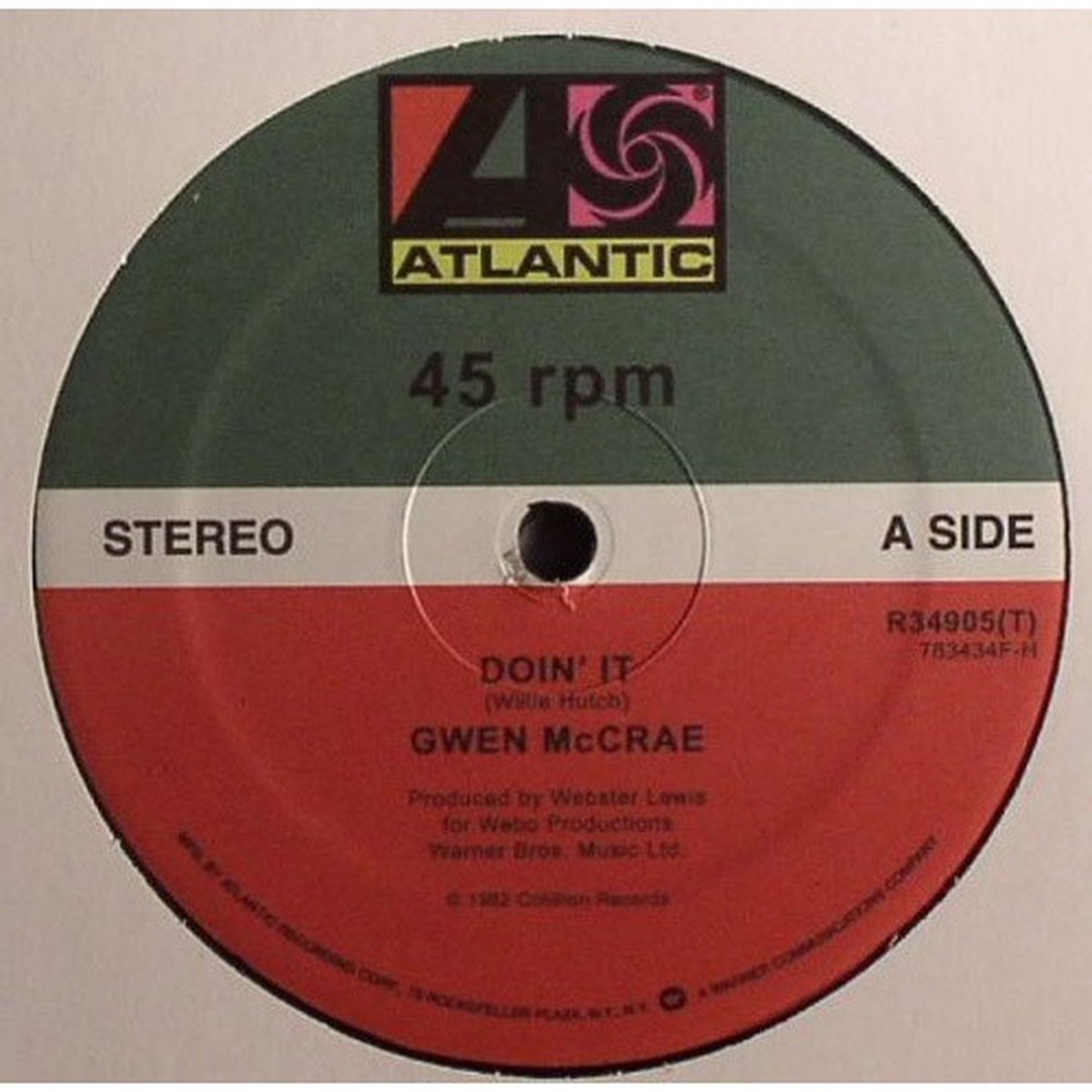 Gwen Mccrae – Doin’ It / 90% Of Me Is You – 12″ Vinyl