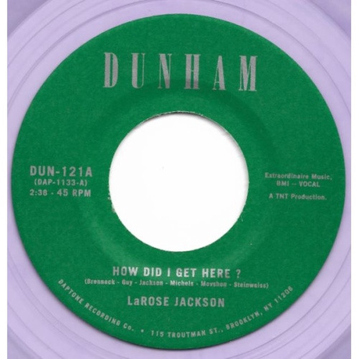 LaRose Jackson / Menahan Street Band – How Did I Get Here? – 7″ Colored Vinyl