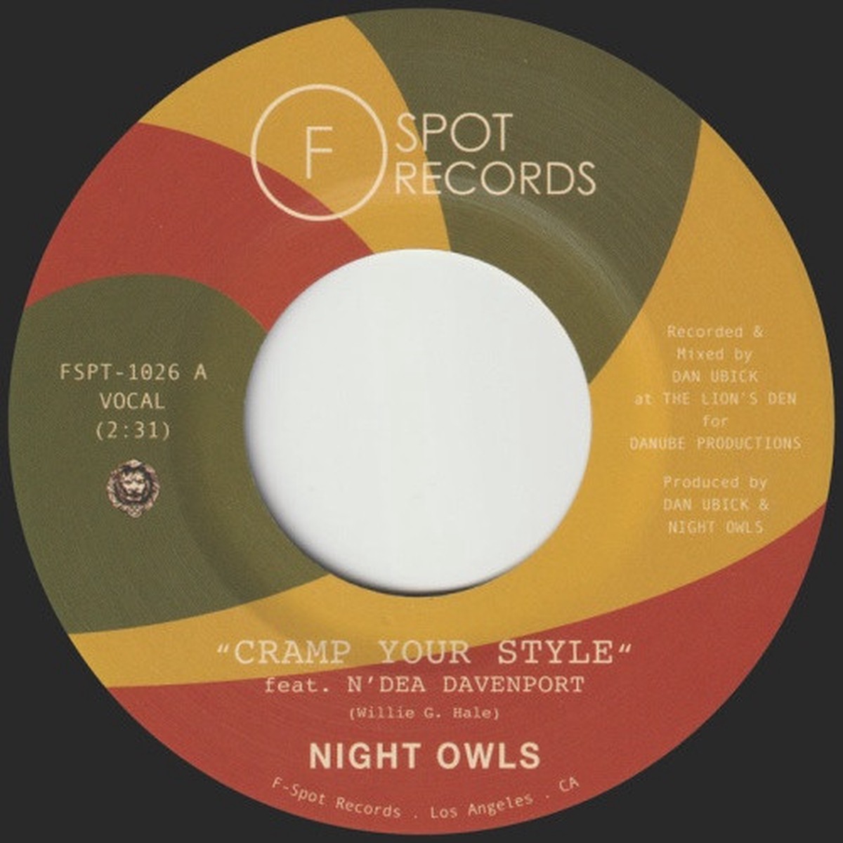 Night Owls – Cramp Your Style / Your Old Standby – 7″ Vinyl