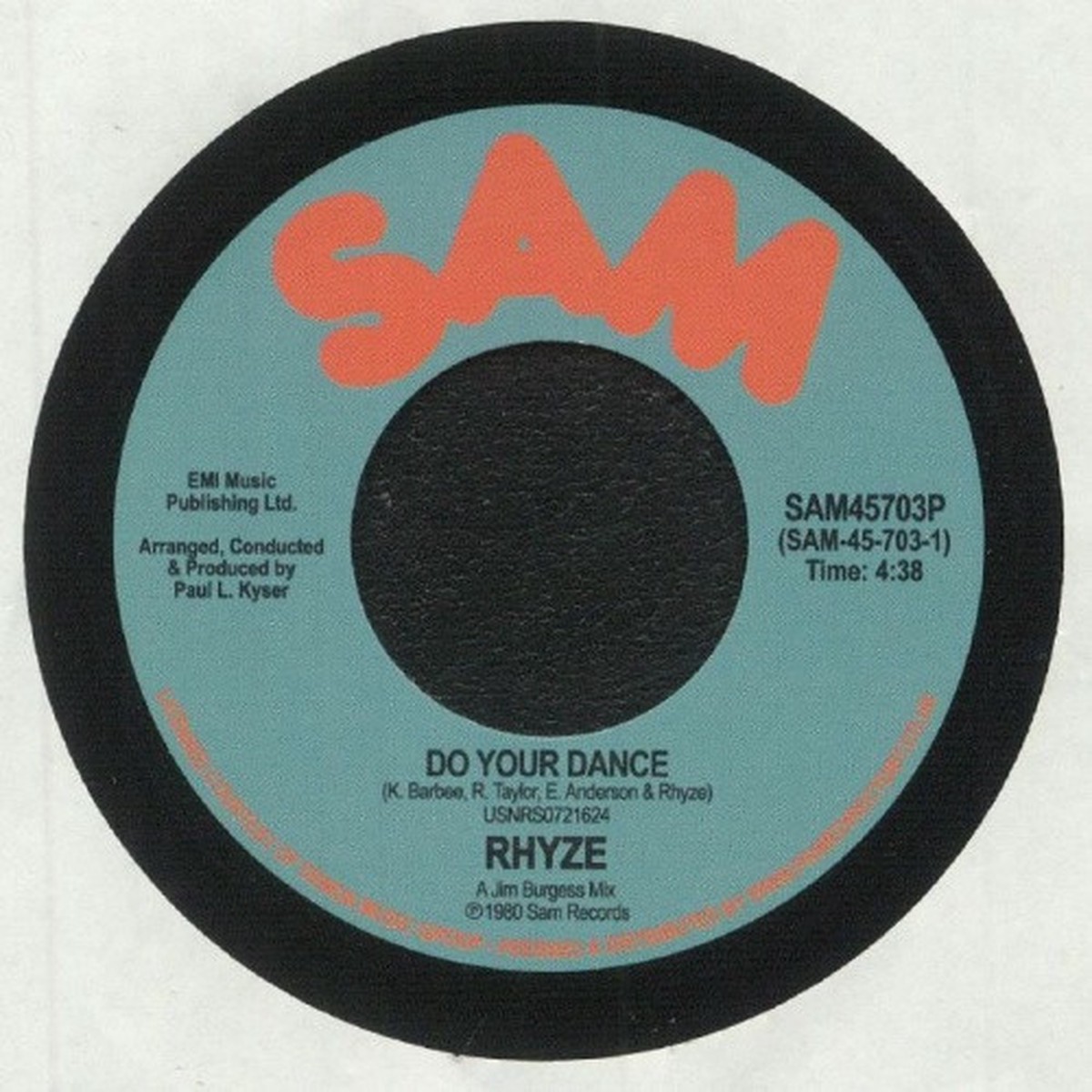 Rhyze – Do Your Dance / Free – 7″ Vinyl