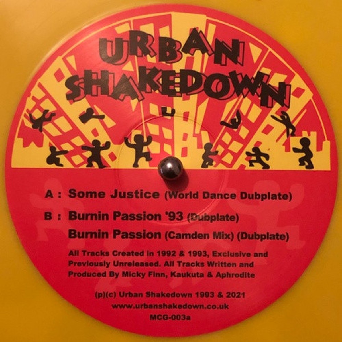 Urban Shakedown – Some Justice (World Dance Dubplate) / Burnin Passion ’93 – 12″ Colored Vinyl