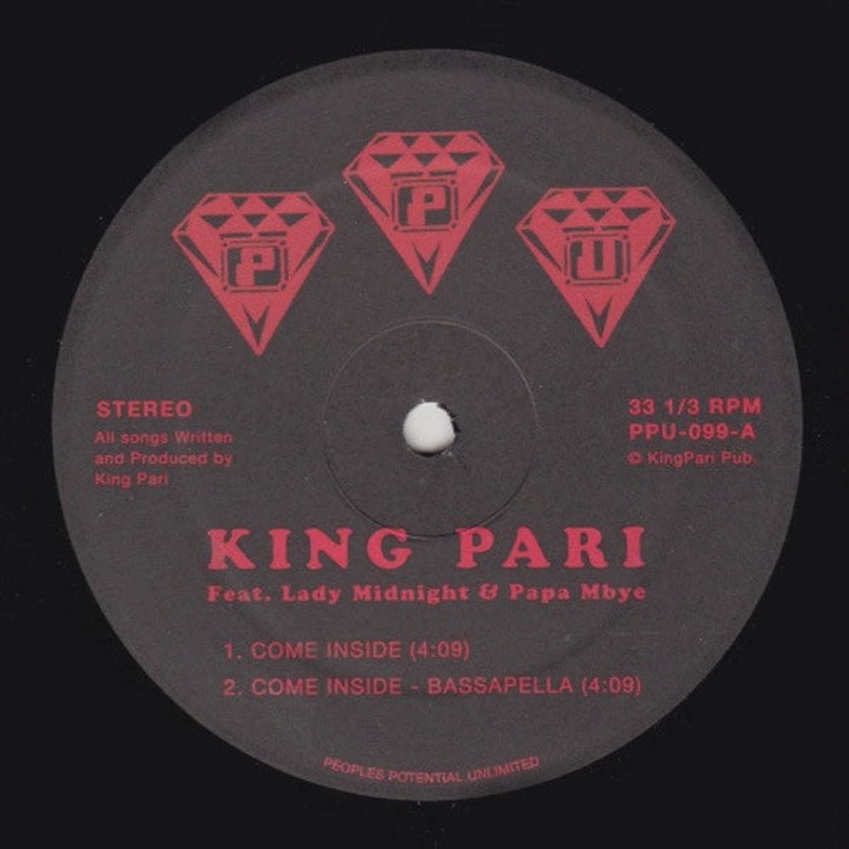 King Pari – Come Inside – 12″ Vinyl