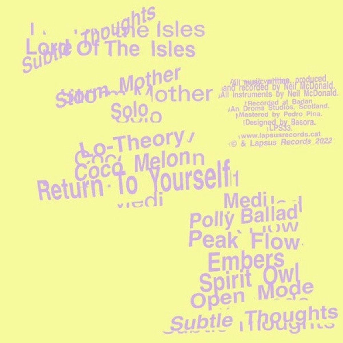 Lord Of The Isles – Subtle Thoughts – LP Vinyl