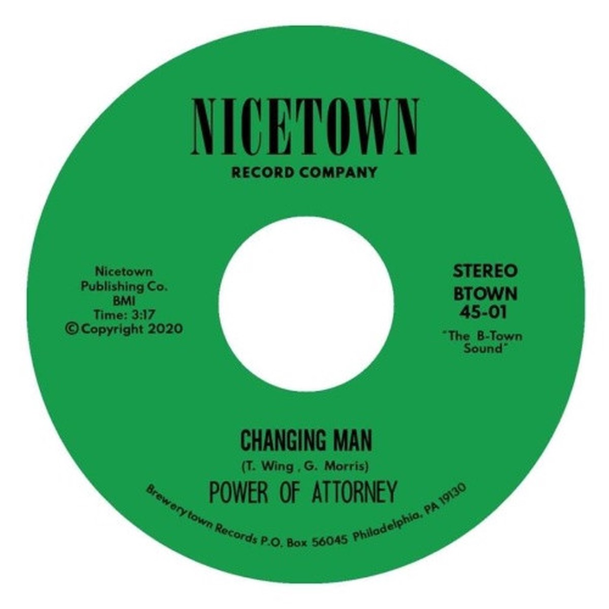 Power Of Attorney – Changing Man – 7″ Vinyl