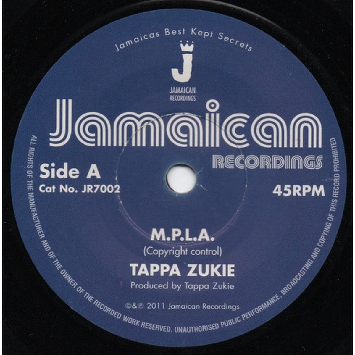 Tappa Zukie – M.P.L.A. – 7″ Vinyl