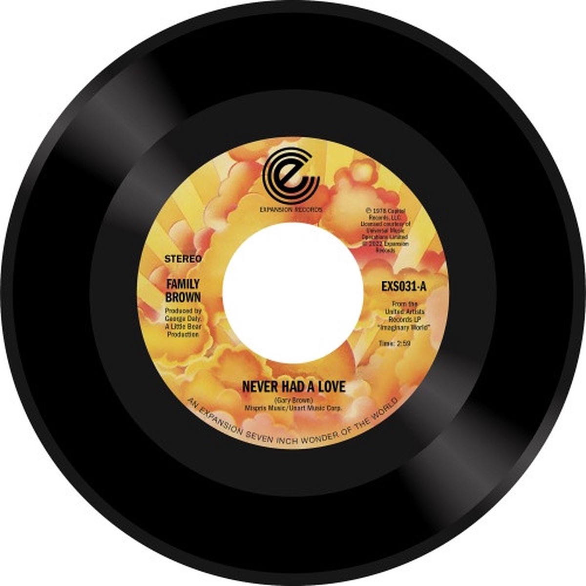 Family Brown – Never Had A Love / Listen – 7″ Vinyl