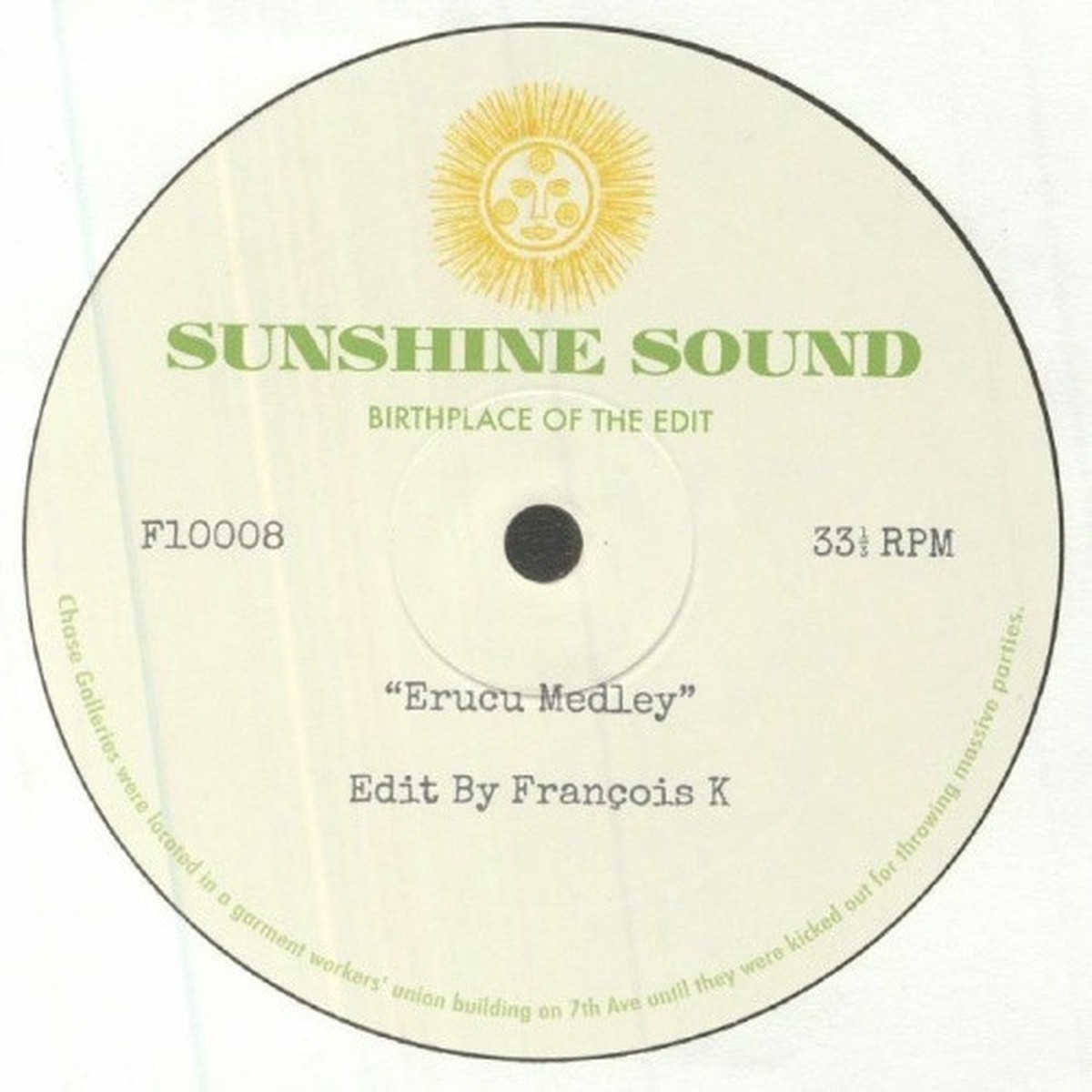 Francois K – Erucu Medley / Groove City Medley – 10″ Vinyl