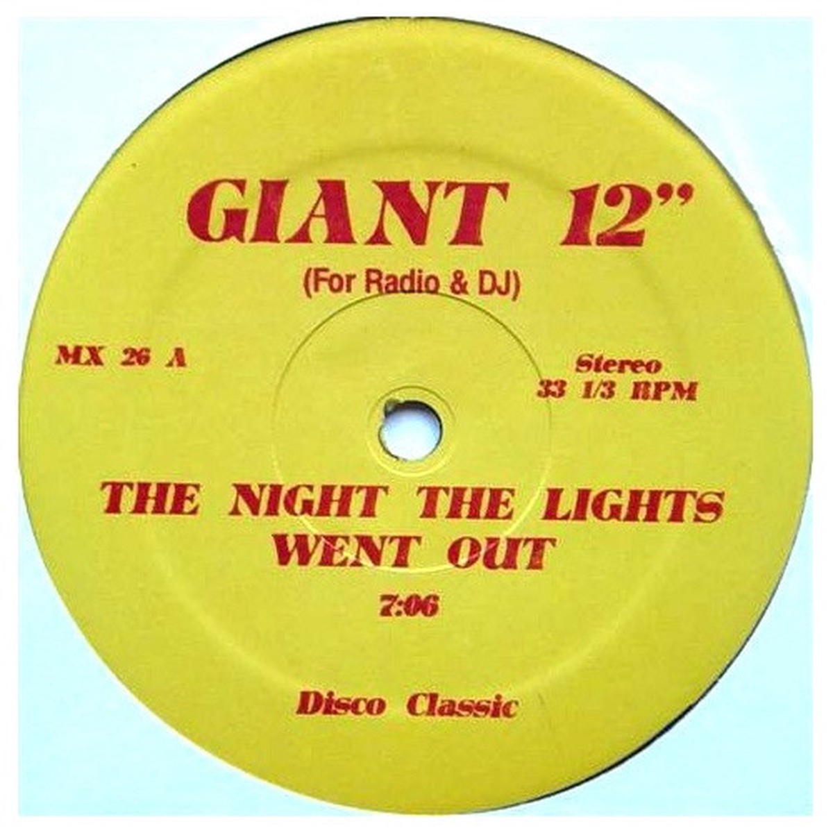 The Trammps / Slyvester – The Night The Lights Went Out / Over And Over – 12″ Vinyl