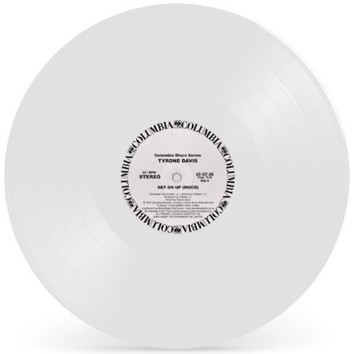 Tyrone Davis – Get On Up (Disco) – 12″ White Vinyl