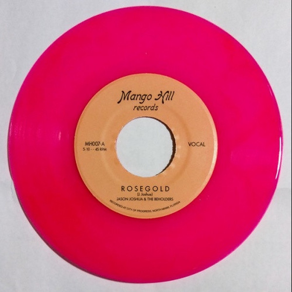 Jason Joshua & The Beholders – Rosegold / Are You Ready – 7″ Pink Vinyl