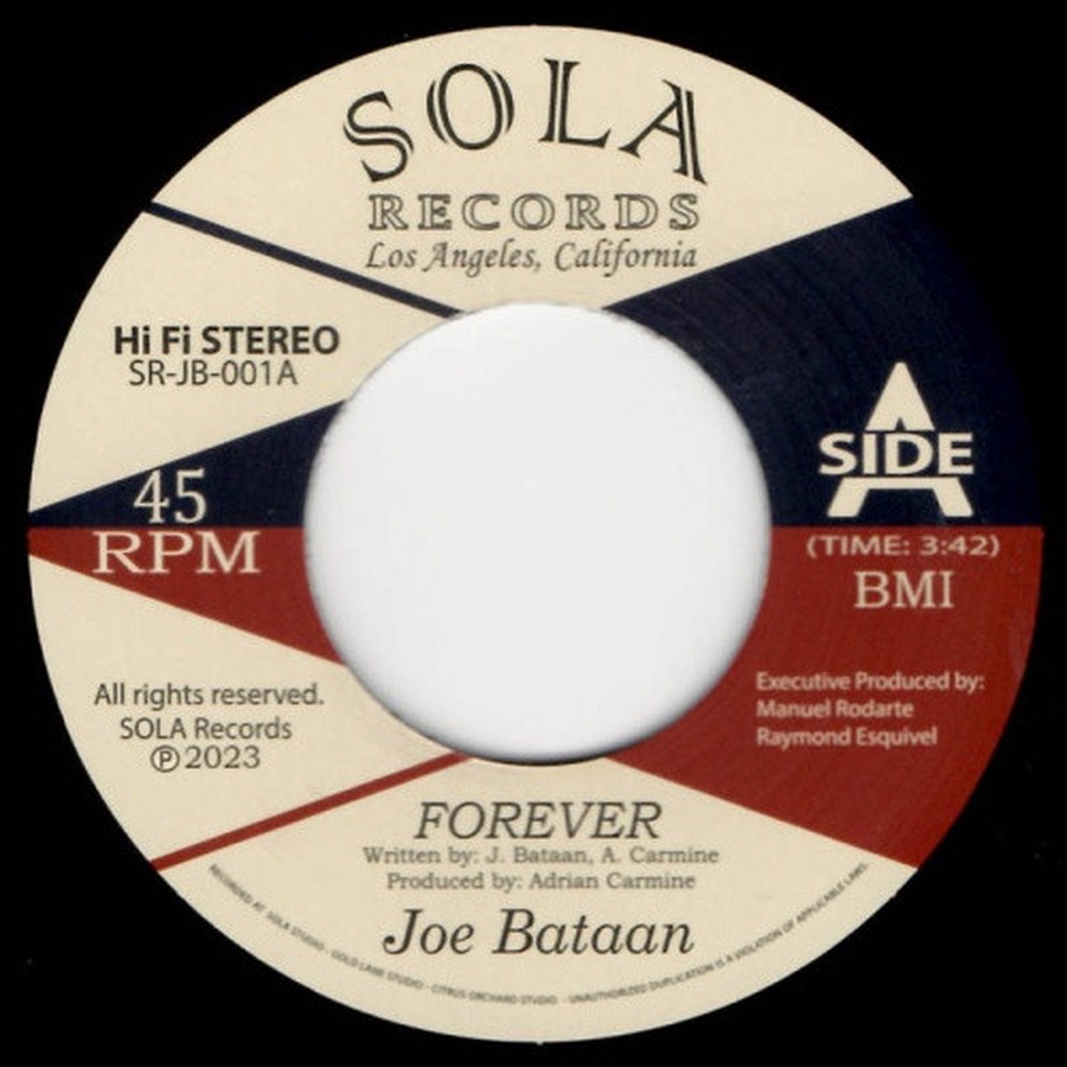Joe Bataan – Forever / Our Last Dance – 7″ Vinyl
