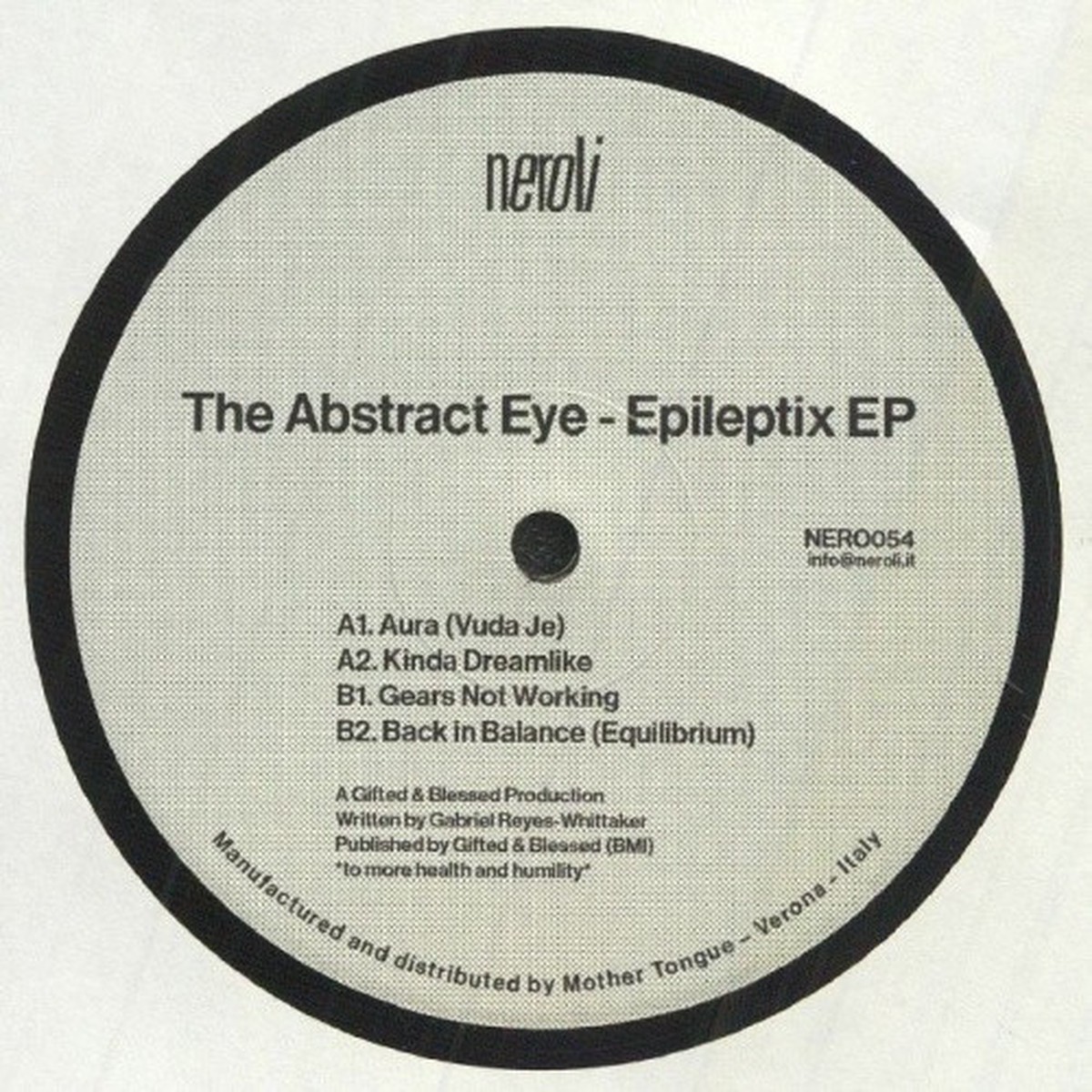 The Abstract Eye – Epileptix Ep – 12″ Vinyl