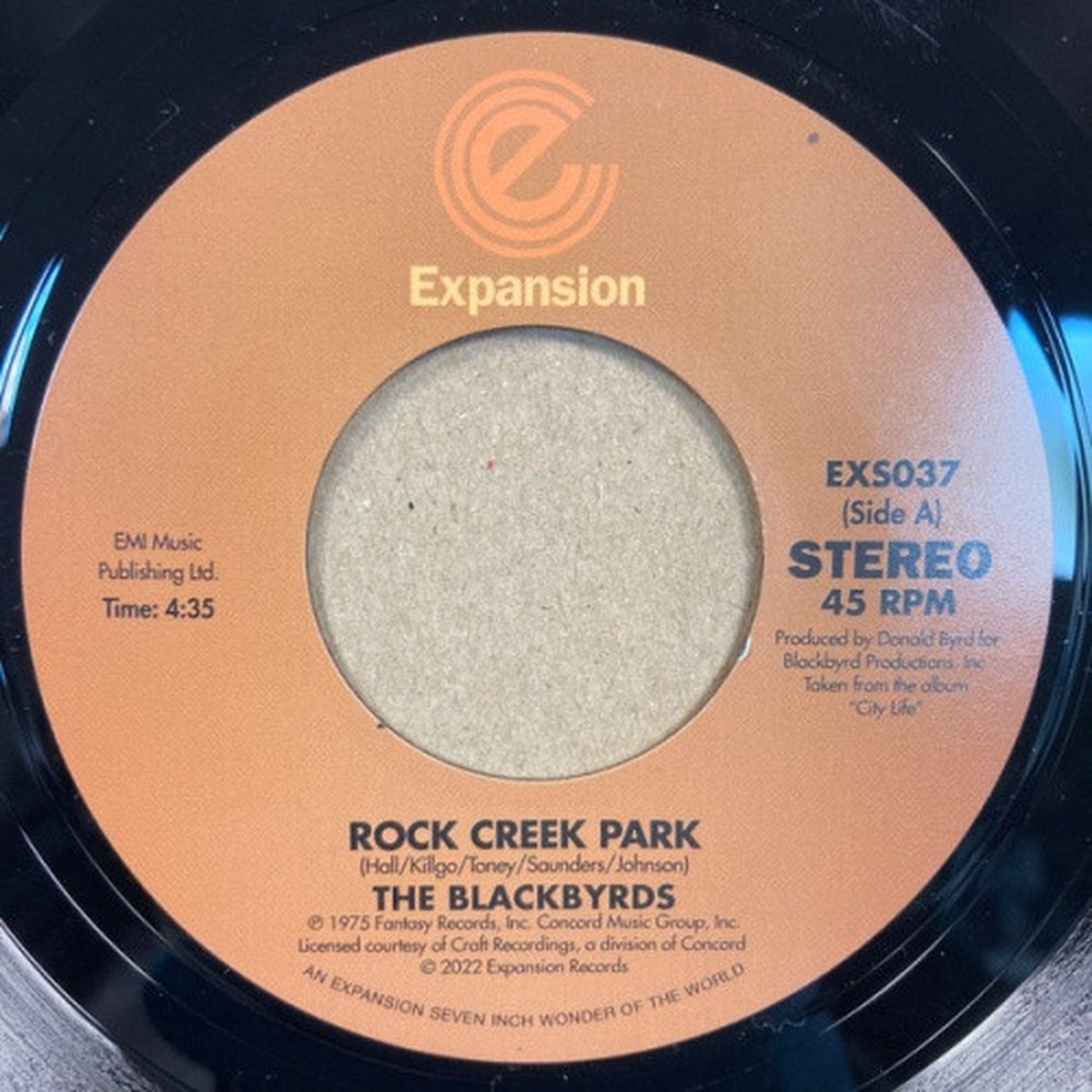 The Blackbyrds – Rock Creek Park / Gut Level – 7″ Vinyl