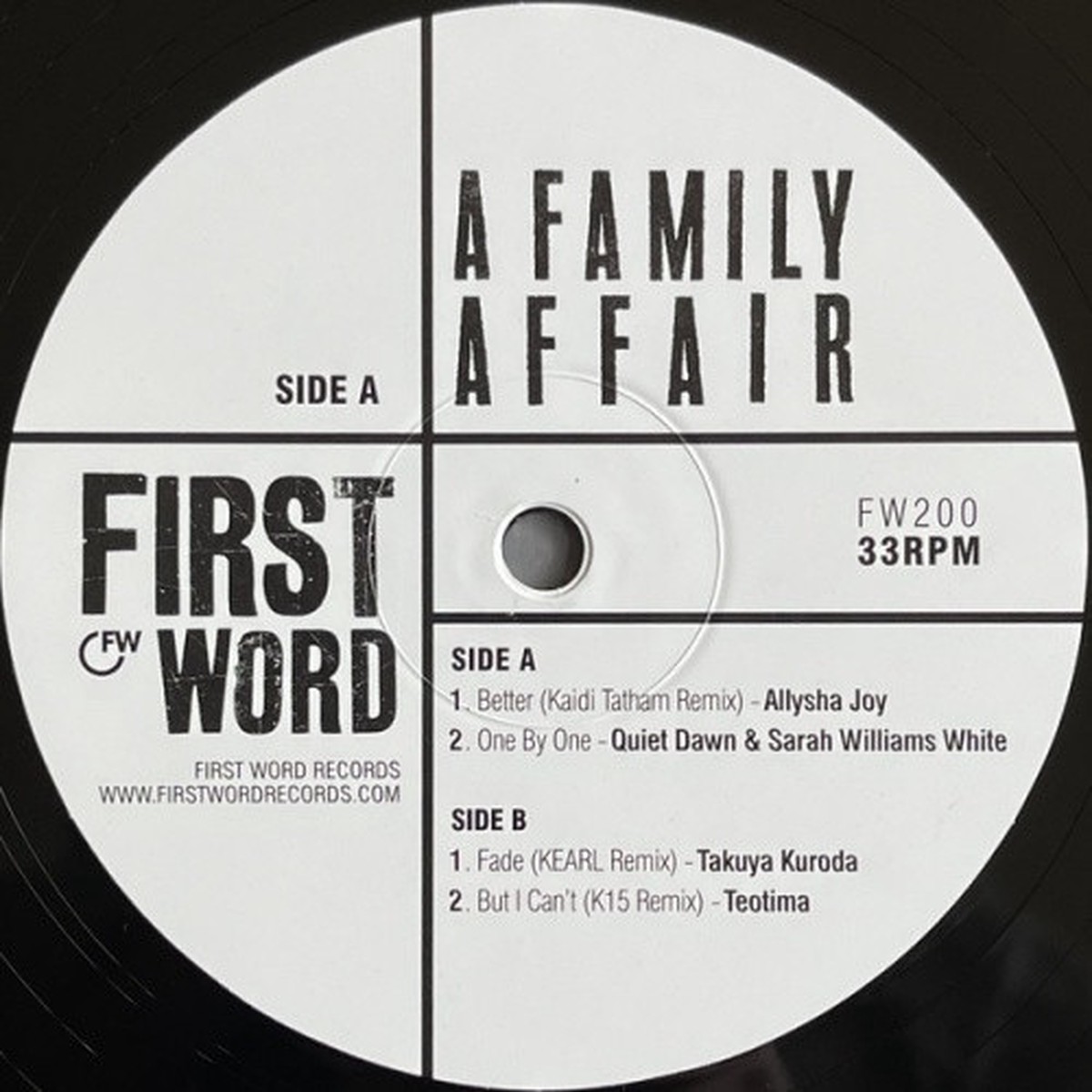 Various Artists – A Family Affair – 12″ Vinyl