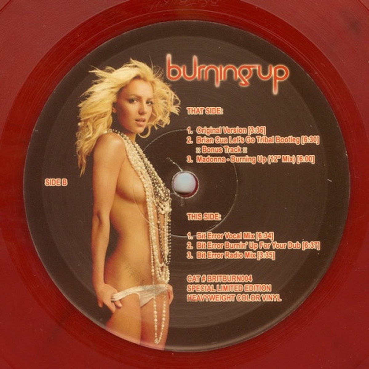 Britney Spears / Madonna – Burning Up (Remixes) – 12″ Vinyl