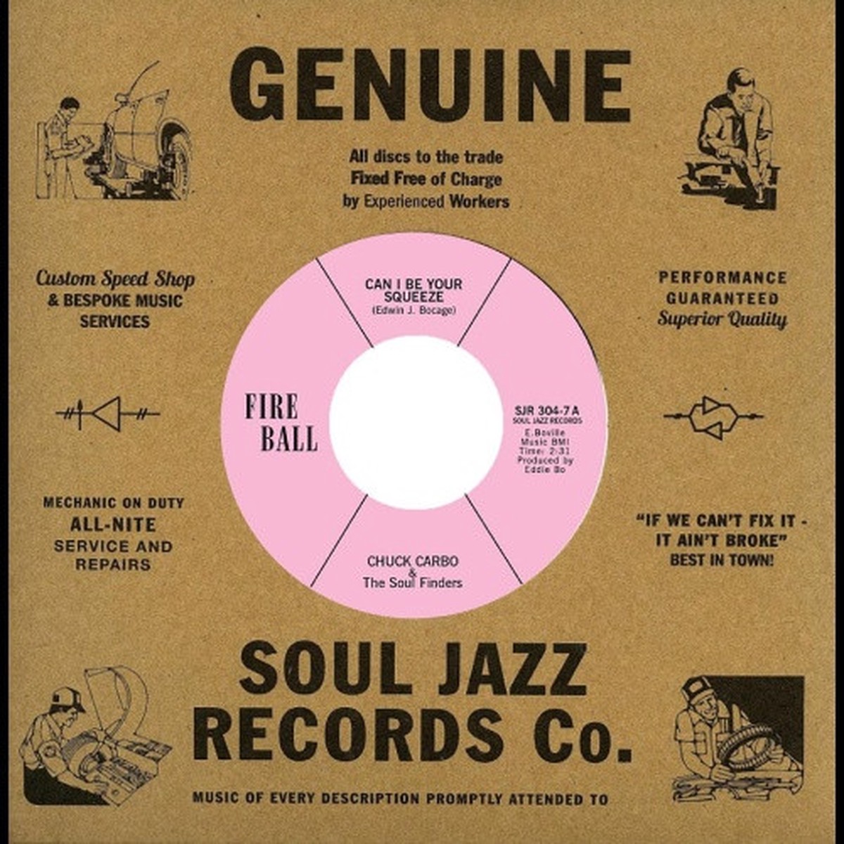 Chuck Carbo & The Soul Finders – Can I Be Your Squeeze – 7″ Vinyl
