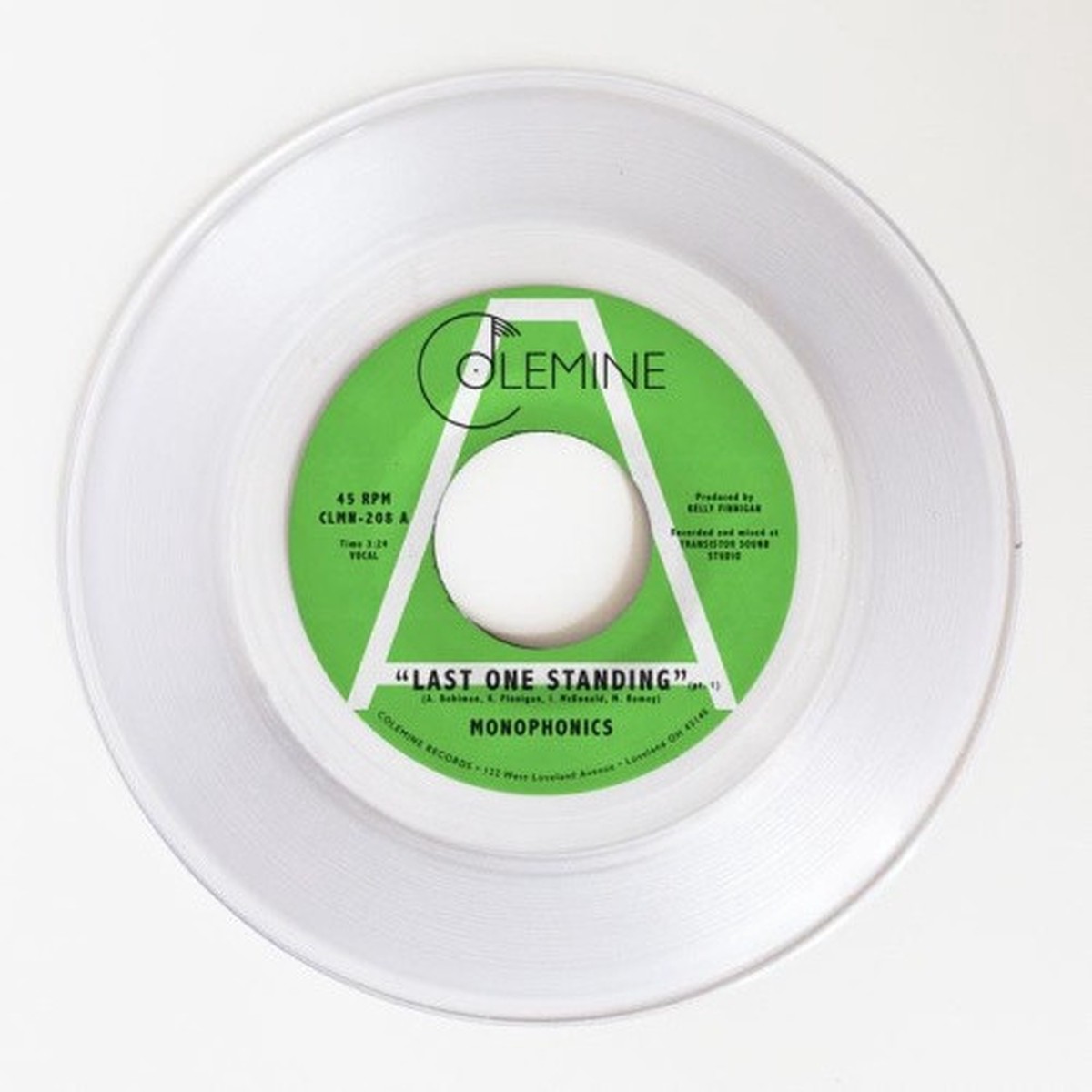 Monophonics – Last One Standing – 7″ Clear Vinyl