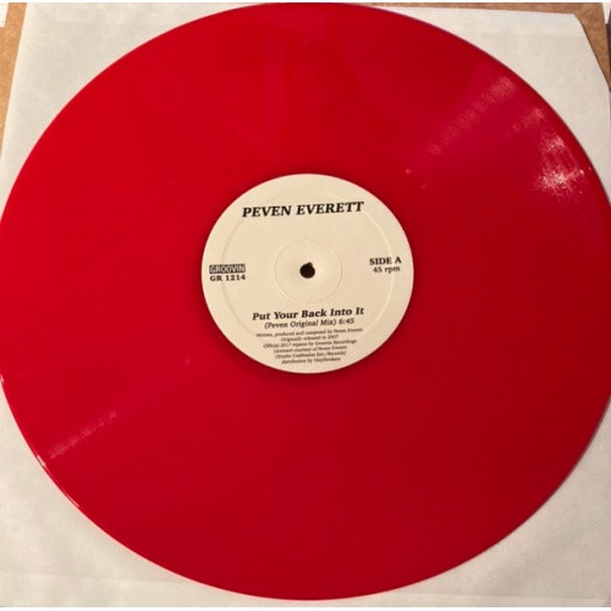 Peven Everett – Put Your Back Into It – 12″ Colored Vinyl