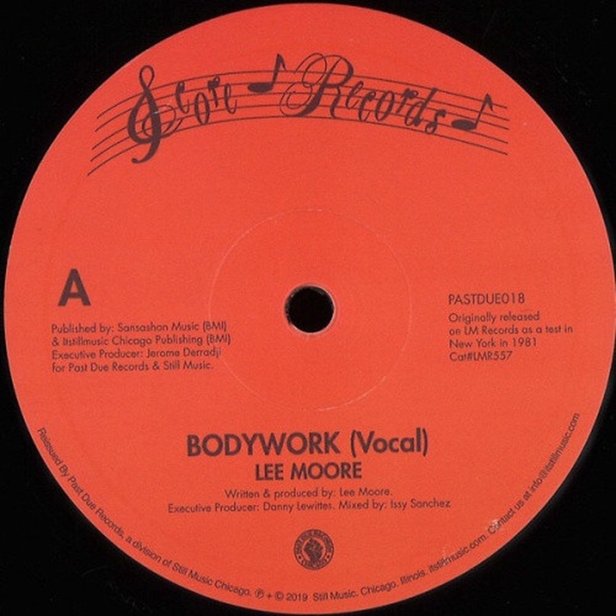 Lee Moore – Bodywork – 12″ Vinyl