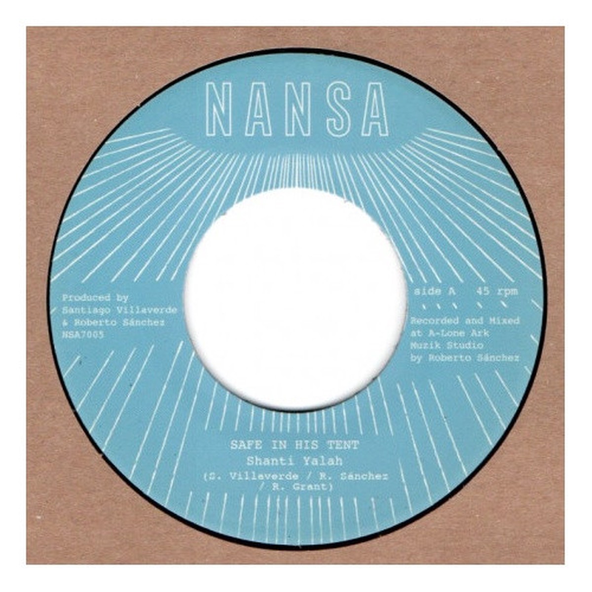 Shanti Yalah / Lone Ark Riddim Force – Safe In His Tent – 7″ Vinyl