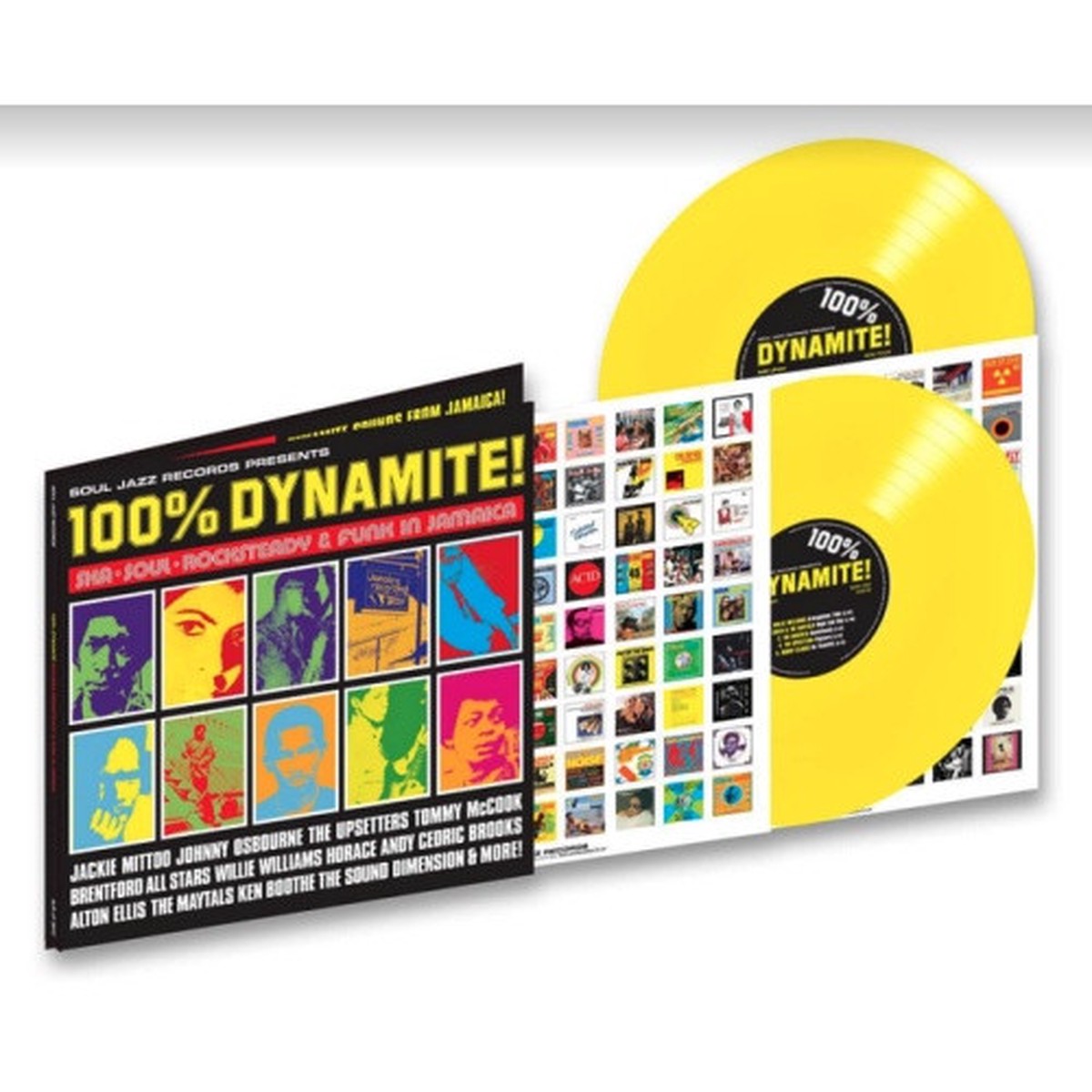 Various Artists – 100% Dynamite! – 2x LP Colored Vinyl