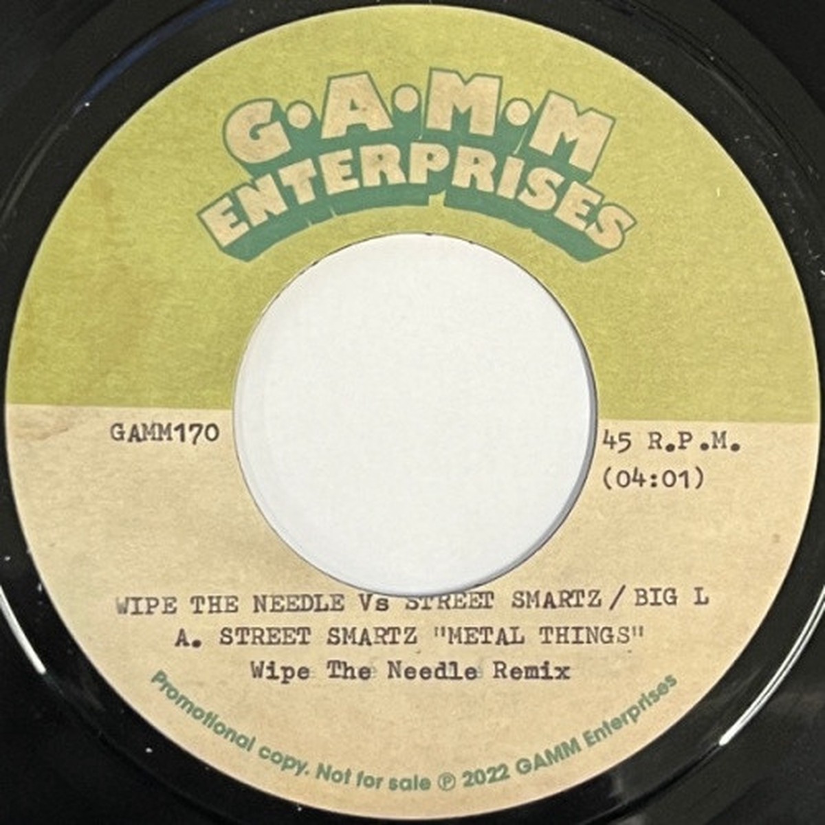 Wipe The Needle – Street Smarts / Big L Remixes – 7″ Vinyl